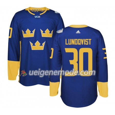 Schweden Trikot Henrik Lundqvist 30 2016 World Cup Lila Premier